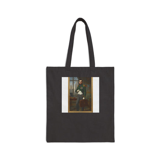 Napoleon Corporate Warrior Tote Bag - Business Emperor Canvas Bag - Classical Art Meets Modern Executive Style