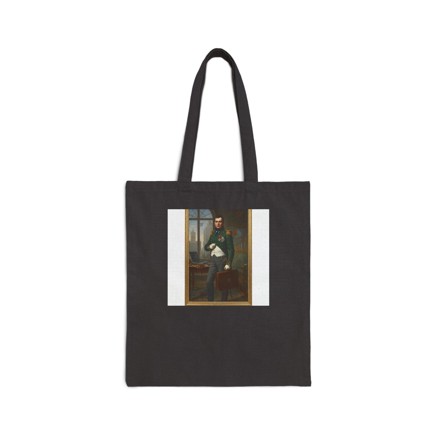 Napoleon Corporate Warrior Tote Bag - Business Emperor Canvas Bag - Classical Art Meets Modern Executive Style