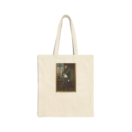Napoleon Corporate Warrior Tote Bag - Business Emperor Canvas Bag - Classical Art Meets Modern Executive Style
